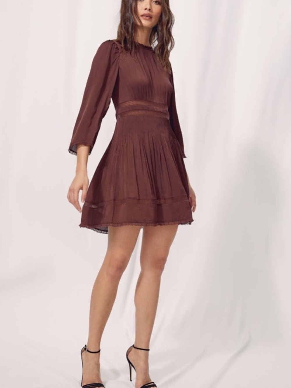 Aritzia Wilfred Flaneur La Boheme Lace Dress in Black Size 8